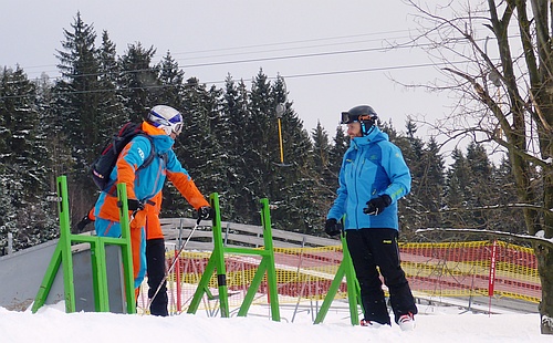 S Tomášem Krausem ve skicrossové trati